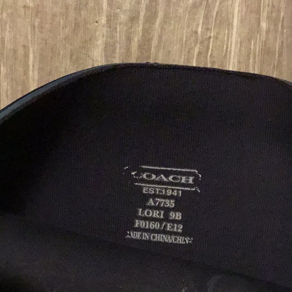 Coach Rubber Blue Long Rain Boots Size 9 B $80 - Picture 8 of 8